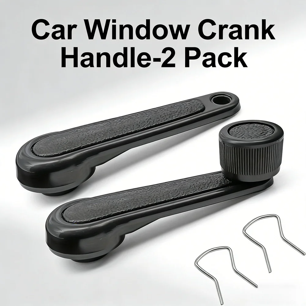 Car Window Adjuster Handle With Spring Manual Wiper Lever Universal Window Lever Winding Handle Replacement Car Interior Part