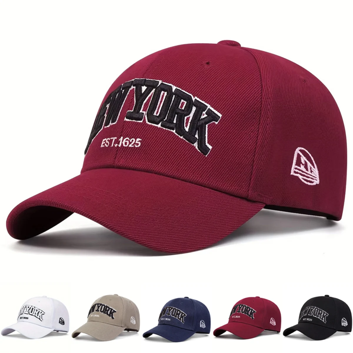 Unisex NEWYORK Letter Embroidery Baseball Caps Spring Autumn Outdoor Sunscreen Hat Adjustable Casual Trucker Hats