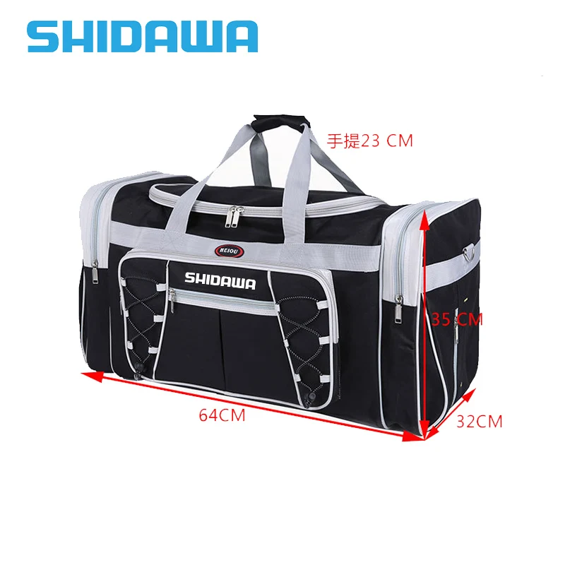 New Waterproof Fishing Bag Nylon Large Capacity Multipurpose Camping Fishing Handbag Outdoor Leisure Travel Sports Shoulder Bag