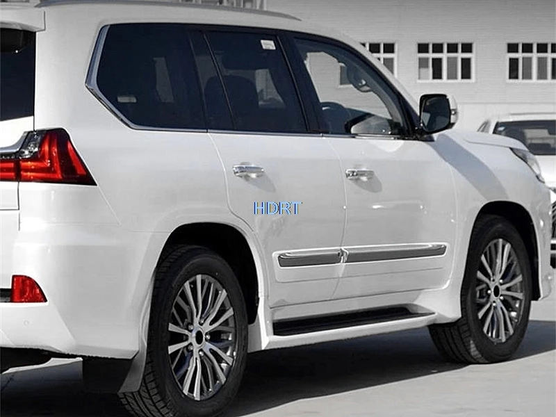 For Lexus 570 LX570 2008-2021 Car Styling Door Side Molding Gate Edge Trim Strip Body Kit Cover Protector Decoration Accessories