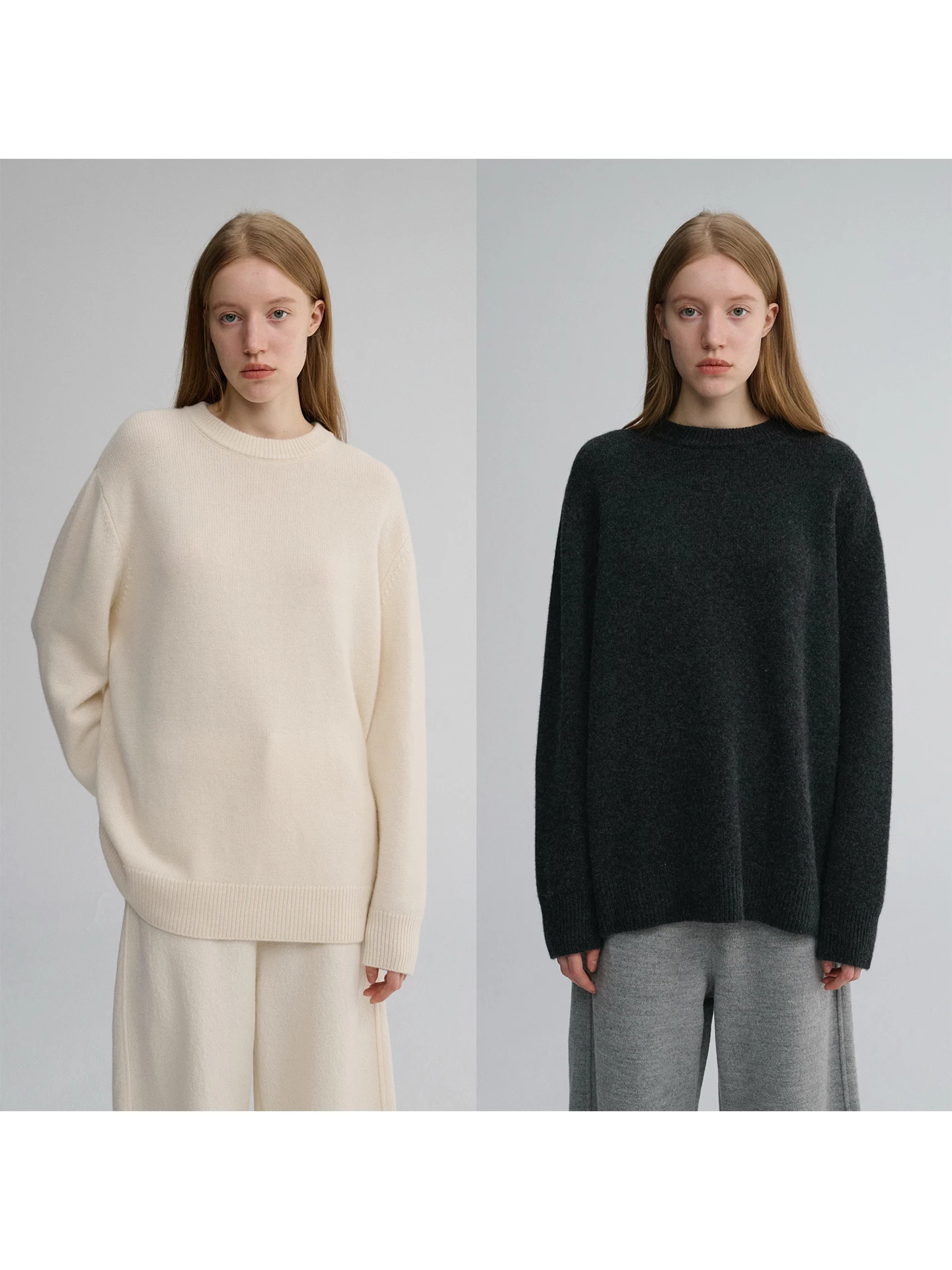 

Maison Cecile Soft Wool Camere Knitted Sweater round Ne Loose Fit Women's Autumn Faion Comfortable Warm Woolen Top