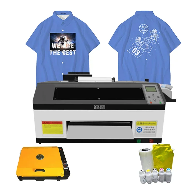 Factory direct price A3 epson dtf printer Automatic Dtf Pink Printing Machine T Shirt max 35cm for Canvas bags