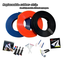 300cm/117inches Rubber Strip Roll Vinyl Squeegee Replaceable Rubber Blade Window Glass Water Wiper Strip Carbon Fiber Film Tool