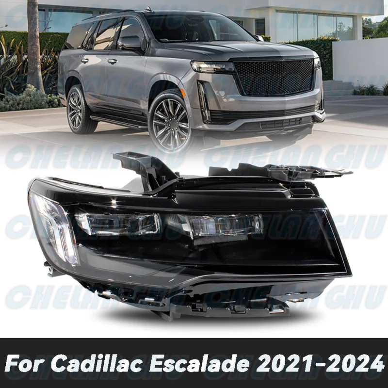 

LED HeadLight For Cadillac Escalade 2021 2022 2023 2024 Right Side Front HeadLamp DRL With LED Bulbs car accessories