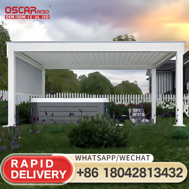 Customizable Aluminum Alloy Pergola for Outdoor Gardens in America It offers a perfect combination of functionality and style su