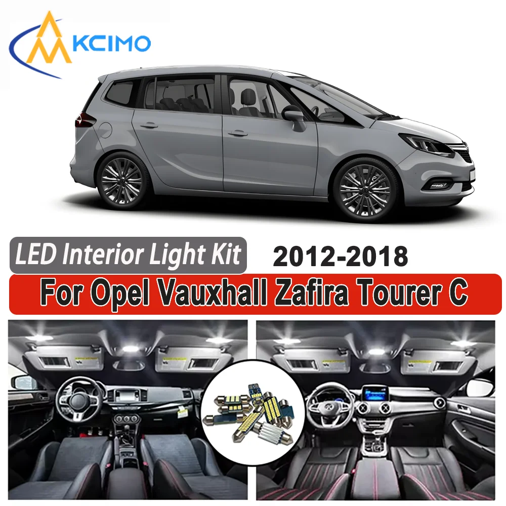 

Kcimo LED For Opel Vauxhall Zafira Tourer C 2012 2013 2014 2015 2016 2017 2018 Premium Bright LED Interior Dome Map Trunk Light