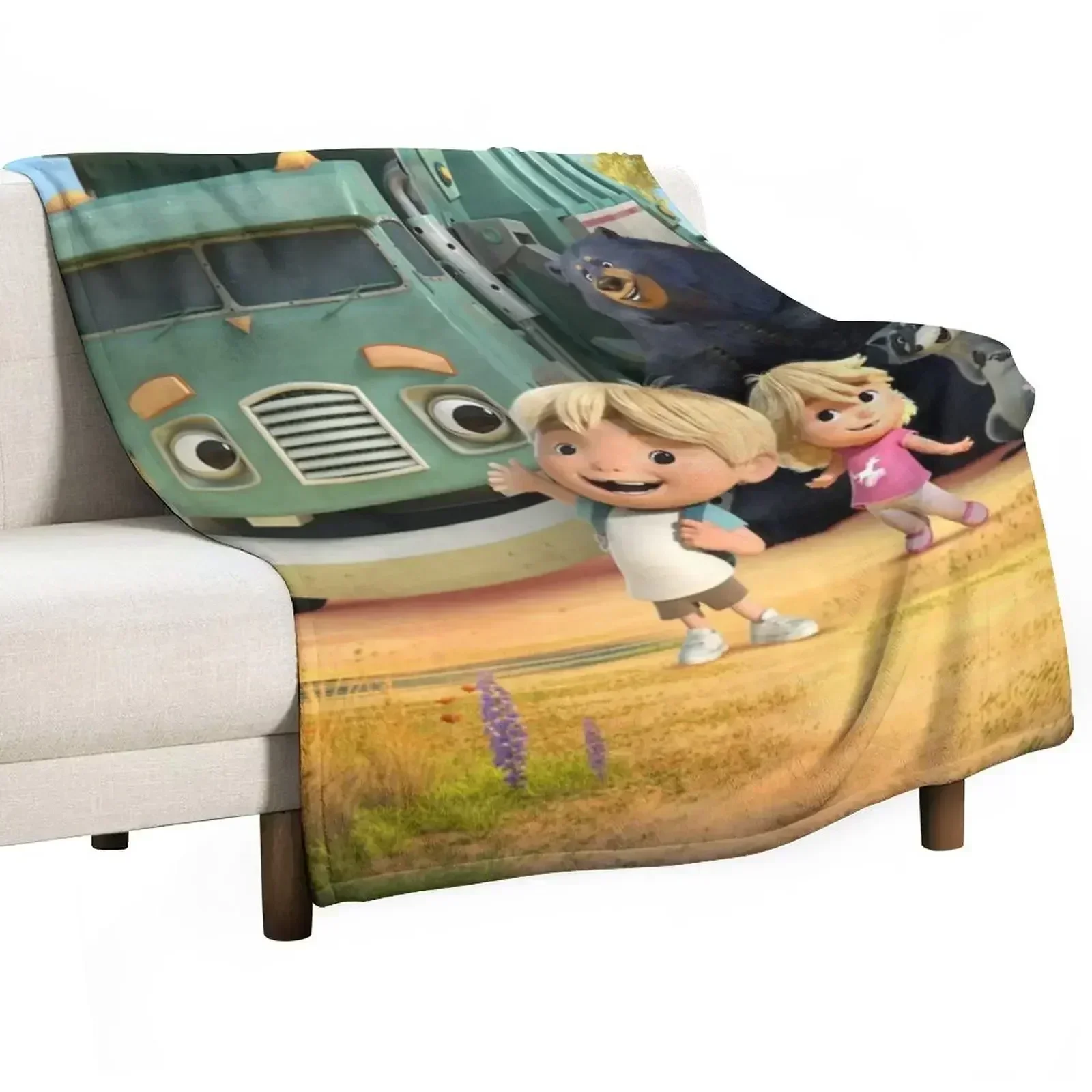 

Hank And Trash Truck, Trash Truck Throw Blanket Cozy Home Blanket Gift for Christmas Holiday