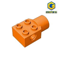 Gobricks GDS-1087 Technical, Brick Modified 2 x 2 with Pin Hole, Rotation Joint Socket compatible with  lego 48169