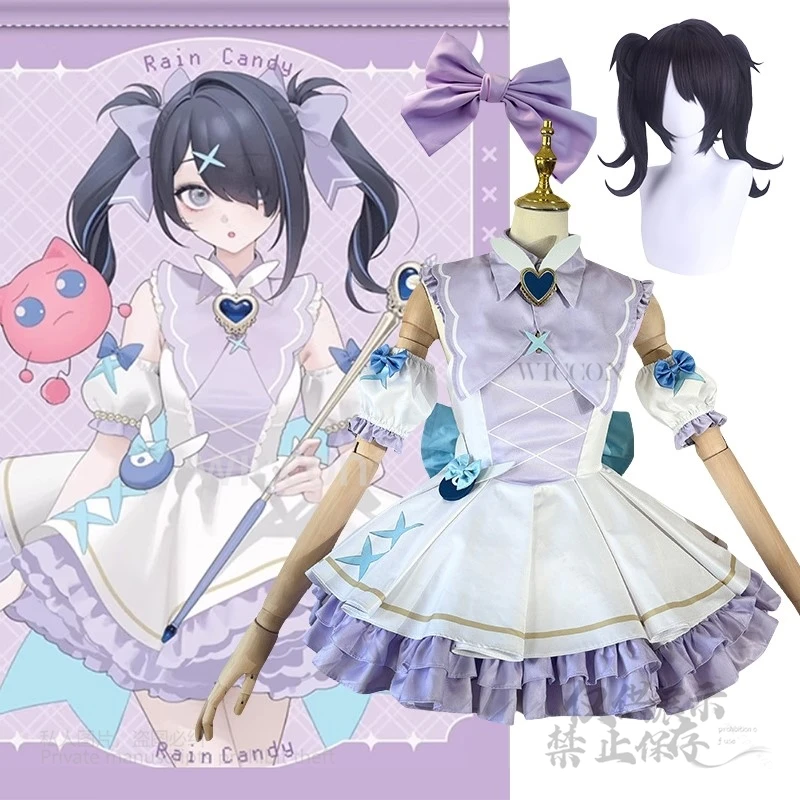 

Аниме KAngel Rain Ame NEEDY, костюм для косплея для девочек, костюм 1920, платье Лолиты на день рождения, реквизит, парик, женская вечеринка на Хэллоуин, индивидуальный заказ