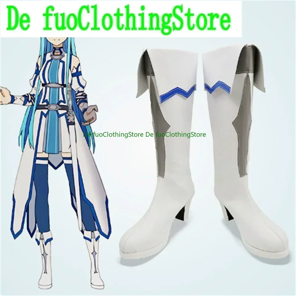 Yuki Asuna Yuuki Asuna Sword Art Online Cosplay zapatos botas juego Anime Halloween DefuoClothing tienda de zapatos
