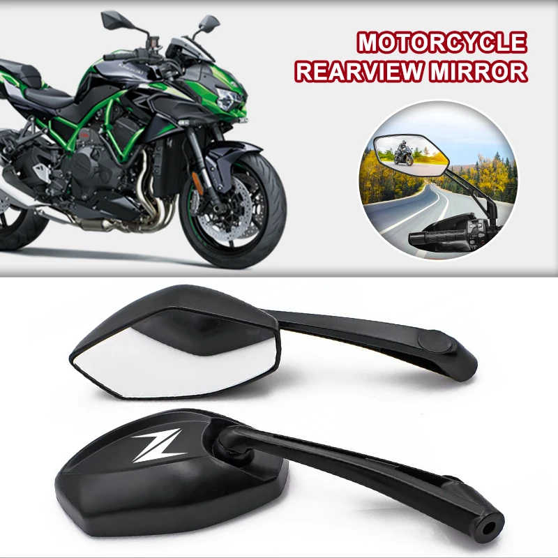 

Adjustable Motorcycle Side Rearview Mirror Handlebar Rear view For Z Z400 Z900 Z800 Z750 Z650 Z300 zzr Z Z Z900 Z800 FZ6 FZ6R