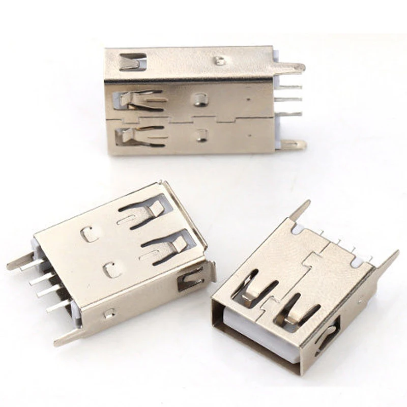 10 Stück USB 2.0 Buchsenstecker 10,0/13,0/13,7/15,0/17,5/19,6/20,5/24,5 MM Gerader Stecker Ladeanschluss AF180 ° für Elektronik – Detail 3