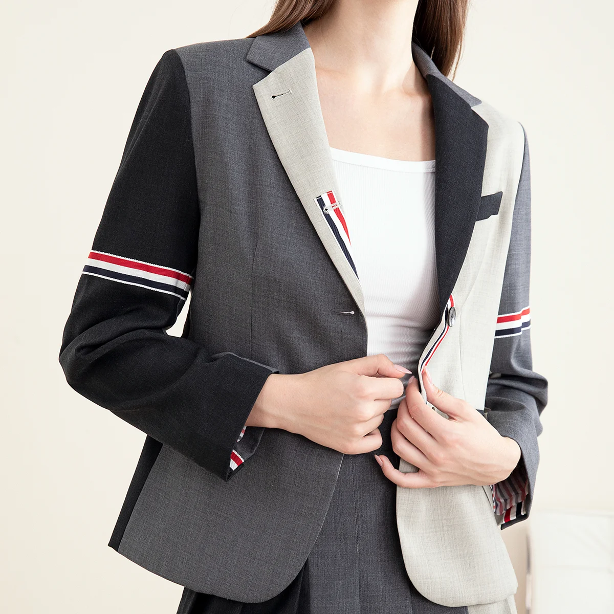 TC-174 High quality women\'s long sleeve blazer casual suits