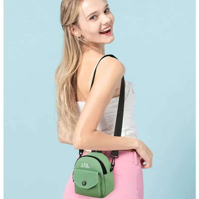 Casual Simple Fashion Bag Mobile Phone Canvas Bag Messenger Bag Bento Bag Office Handbag Student Single Shoulder Crossbody Bag image 5