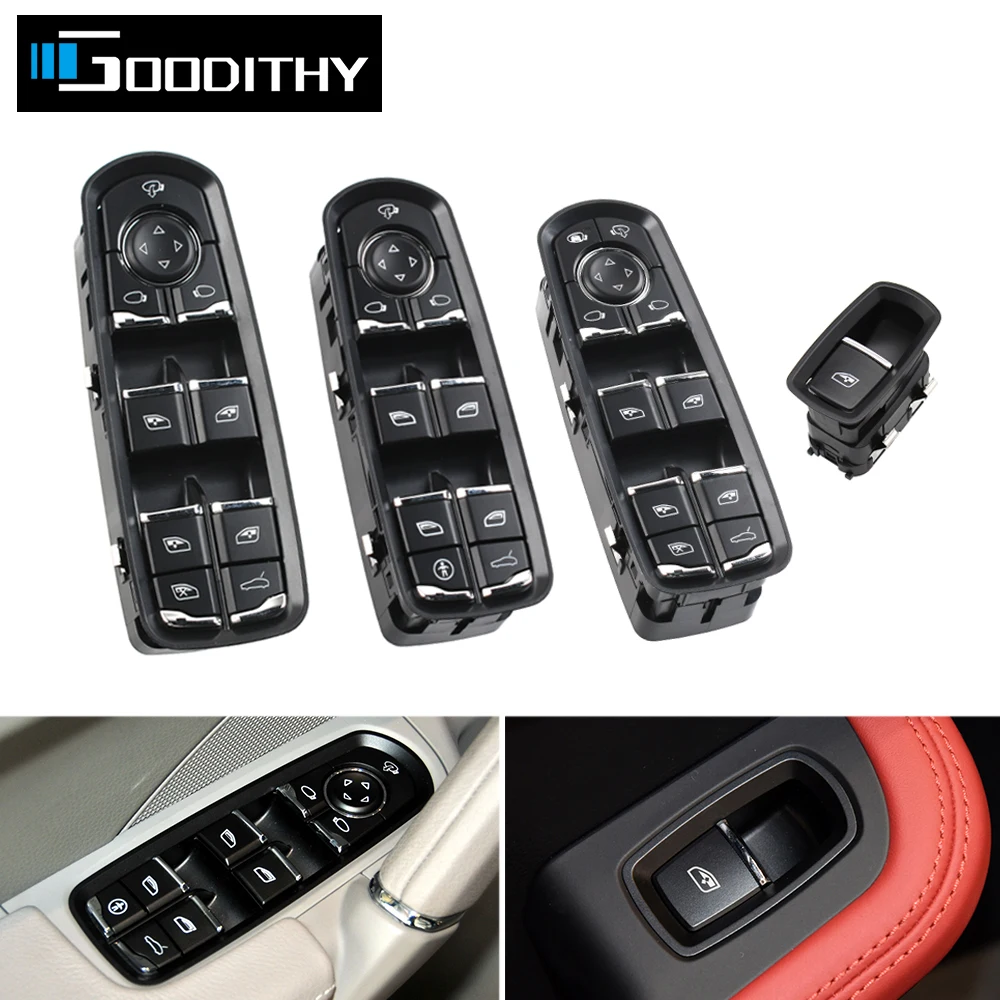 

Car Master Power Window Switch Control Button For Porsche Cayenne Panamera Macan 7PP959855CDML 7PP959858RDML 7PP959858MDML