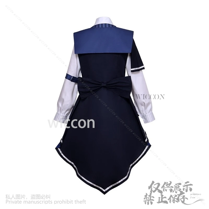 Anime Vtuber Cosplay YouTuber Blanche Fleur Costume Dress Halloween Lolita Gothic Vampire Suit Wigs For Woman Girls Customized