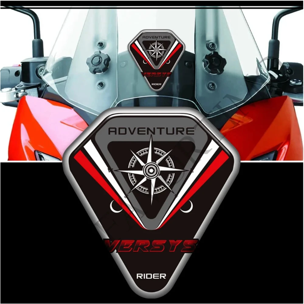 

For Kawasaki VERSYS 300 400 650 1000 VERSYS-X 250 Tank Pad Windshield Windscreen Screen Kit Knee Stickers Decals Wind Deflector