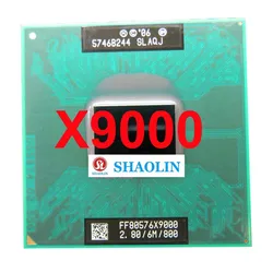 X9000 cpu processor for intel core2 duo 2.8GHz 6MB 800MHz socket P scrattered pieces For GM965 Original Top Core 2 Extreme x9000