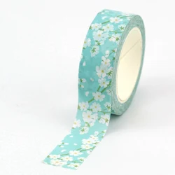 NEW 1PC. 10M Decorative Cherry blossoms Washi Tapes DIY Adhesive Stickers Masking Tape Stationery Scrapbooking School Supplies