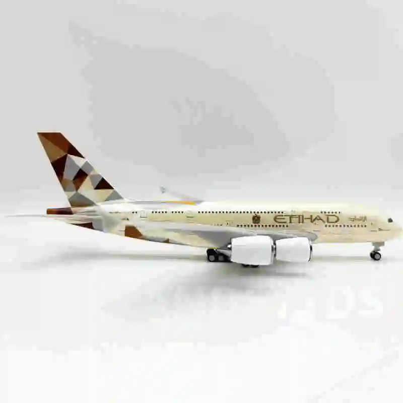 

Airbus 380 Etihad Airlines 30 см A380 масштаб 1/240, литая под давлением модель самолета из смолы, комплект самолета (с подставкой), авиационные игрушки для мальчиков