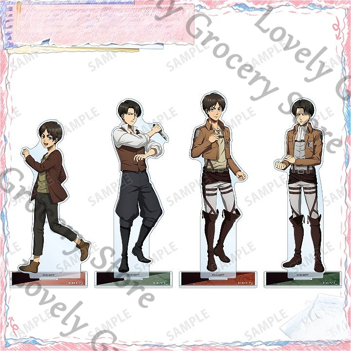 

Anime Shingeki No Kyojin Eren Jaeger Attack on Titan Cosplay Cartoon Acrylic Standing Sign Ornament Stand Figure Mascot Gift