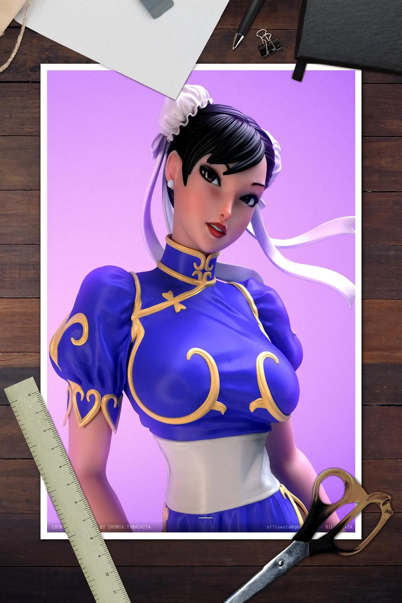 Pôster de arte em tela chun li e impressão de imagem de arte de parede, pôsteres modernos de decoração de quarto de família