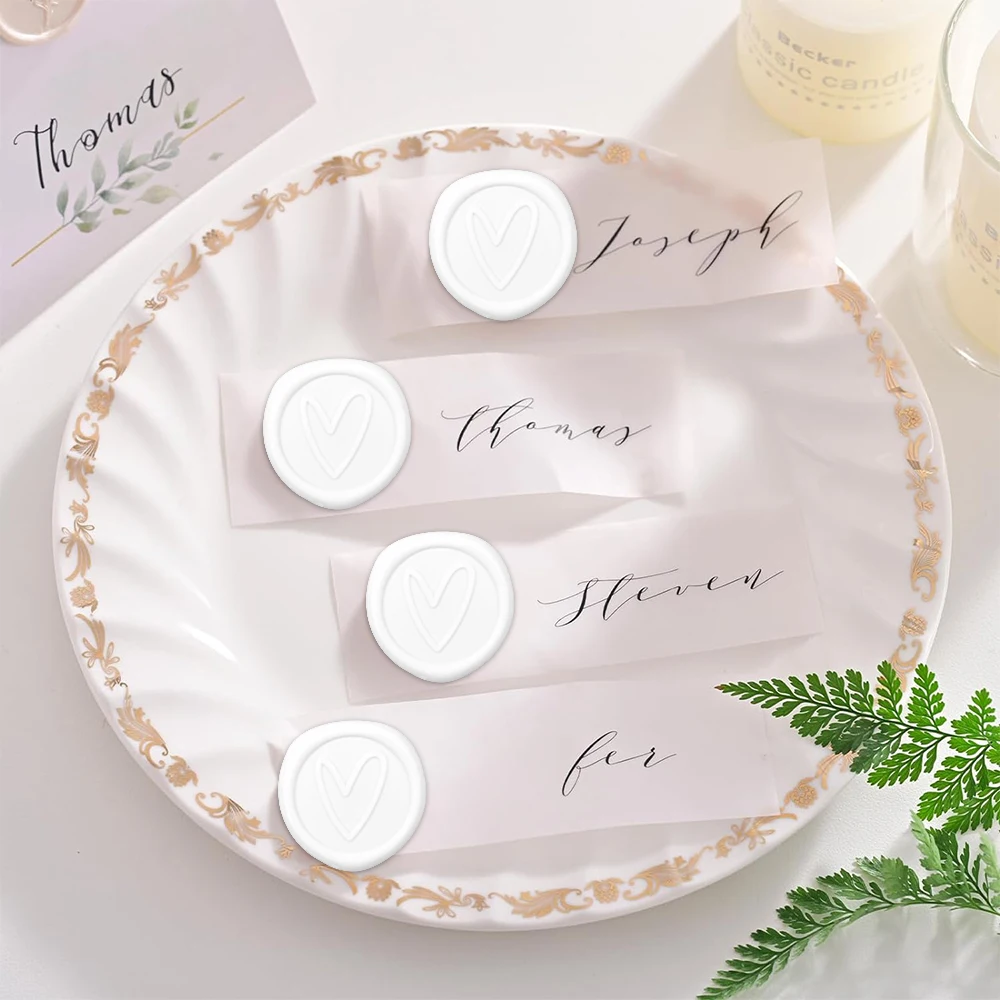 25pcs/set Wax Seal Stickers You\'re Invited Olive Branch Rose Bee Embossed Fans Mixed Pattern Self-adhesive Stickers DIY Decor