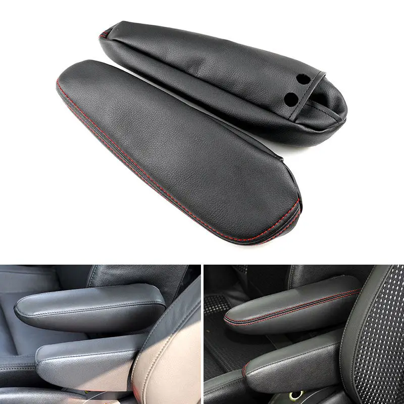 

2 шт., кожаный чехол из микрофибры для подлокотника сиденья со стороны водителя и пассажира, накладка для Citroen C4 Peugeot 307 2008 2009
