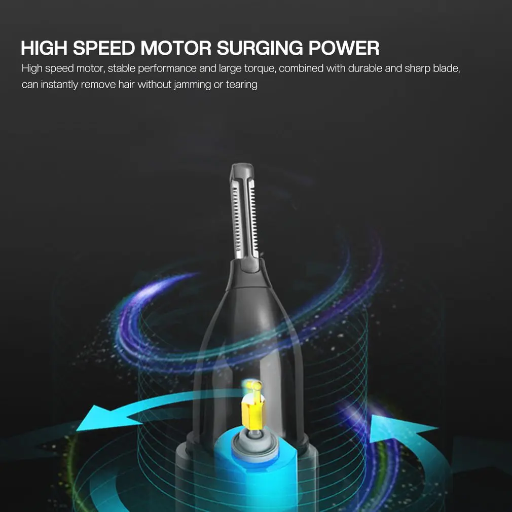 Триммер для волос в носу 4 в 1, профессиональный электрический Аккумуляторный триммер для волос в носу и ушах, бритва для личной гигиены, устройство для удаления волос