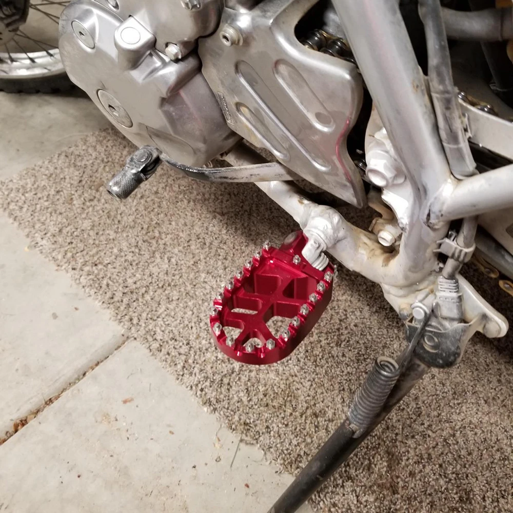 Dirt Bike Fußrasten Fußstützen Pedalteile für HONDA CRM250 CRM 250 XR250R XR400R XR 250R 400R XR 250 R 400 R Zubehör – Detail 5