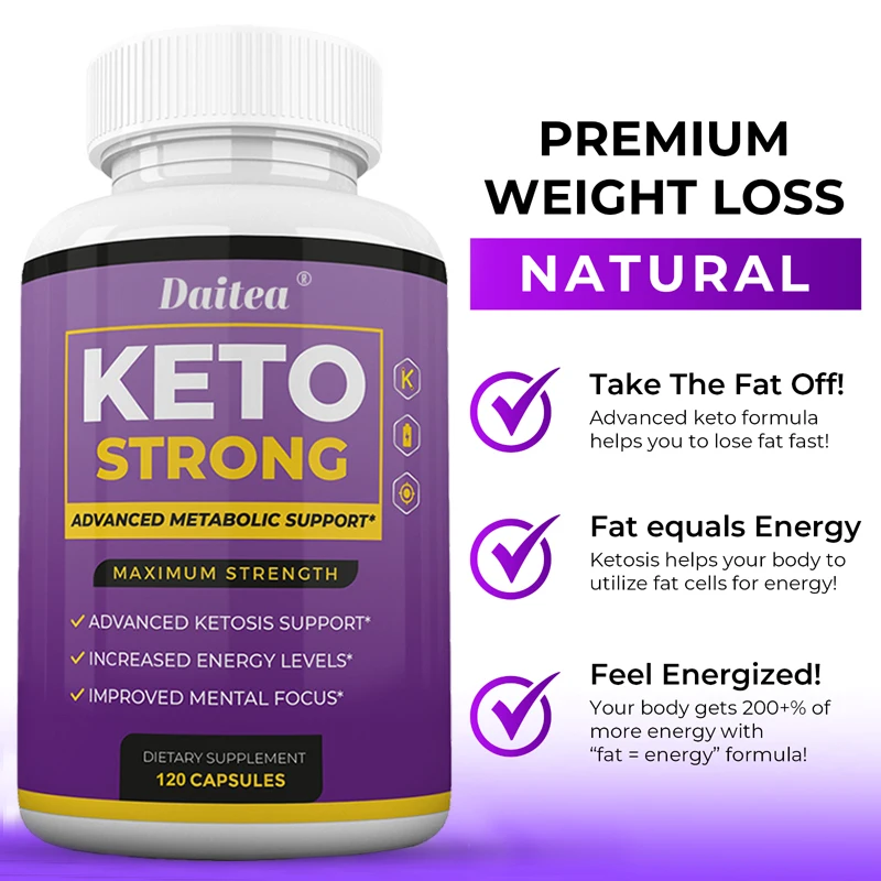 Keto BHB Capsules - Fat Burning and Weight Management Supplement for Men and Women, Appetite Suppressant, Metabolism, Energy