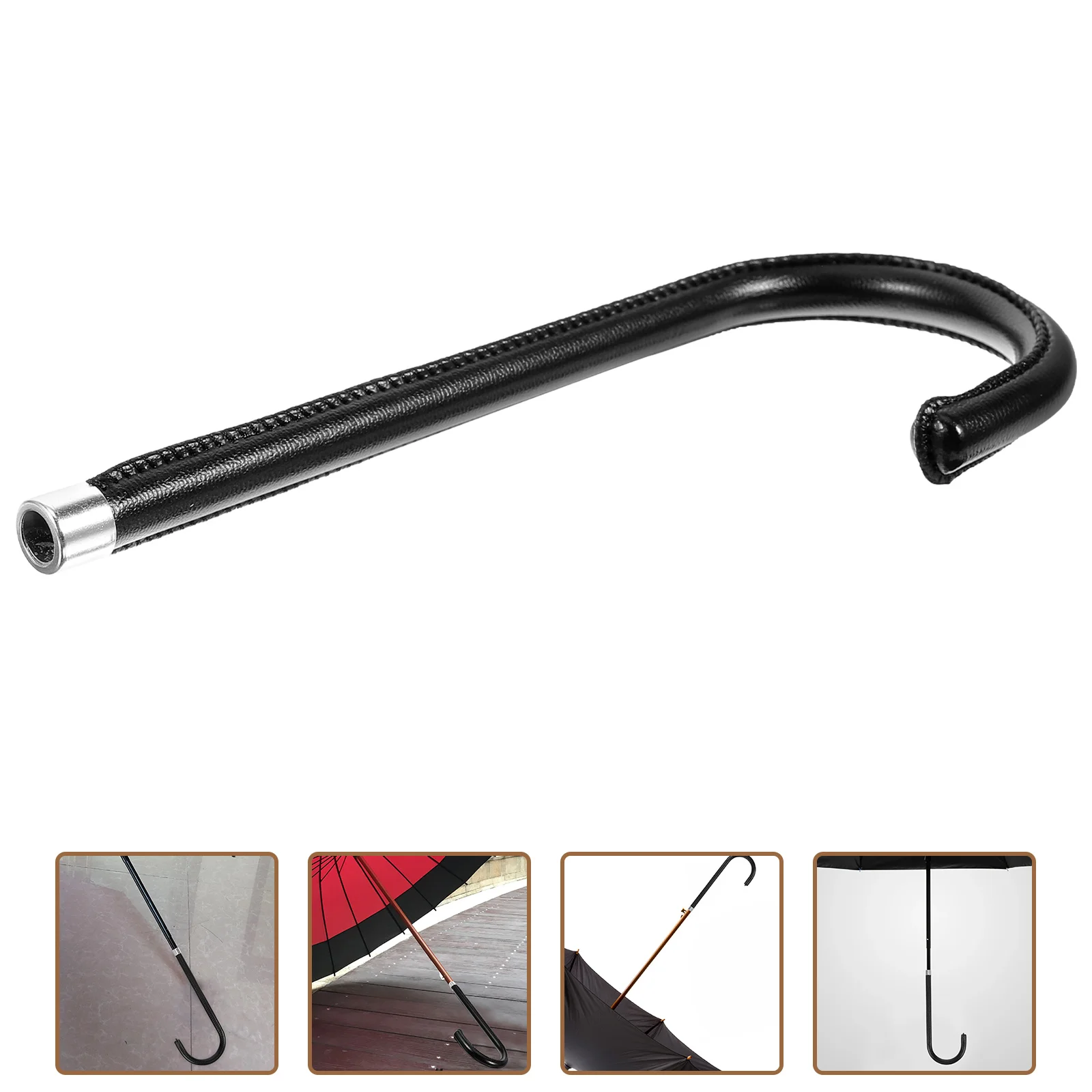 

Umbrella Handle Accessories Coffee 10mm Bent Replacement Parts for Foldable Rain Umbrella Repair Grips