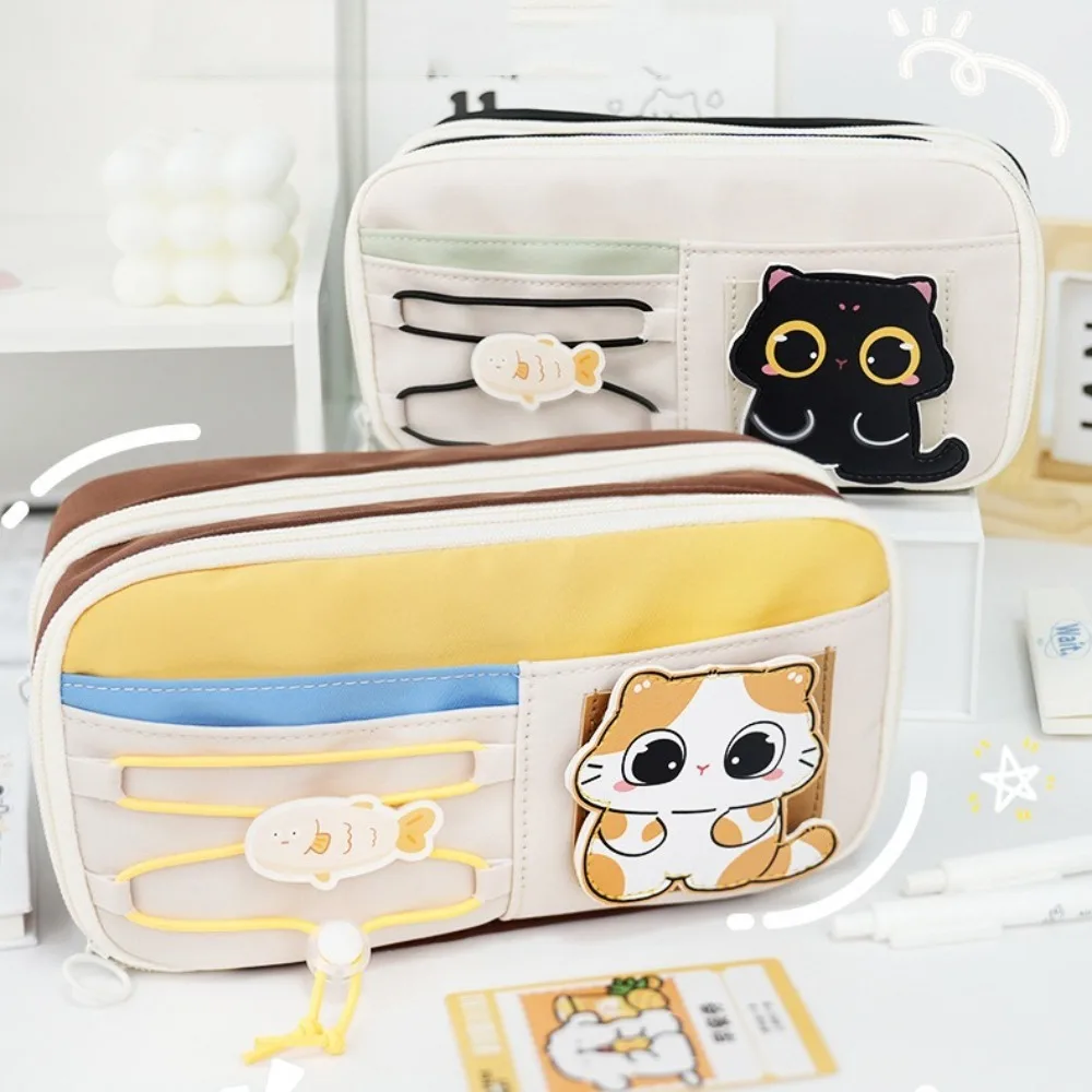 

9 Layer Cute Girls Pencil Case Large Capacity Aesthetic Kawaii School Cases Pouch Portable Animal Bag Organizer Box Student