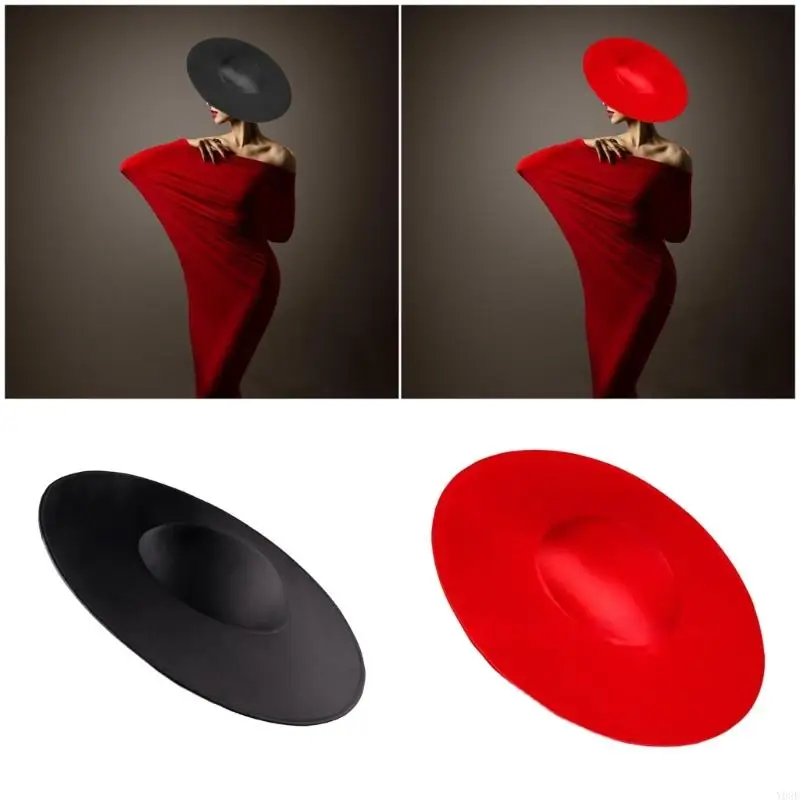 Sombrero adicional seda tela satén, ajuste modificable, ejemplar para conciertos, festivales y fiestas temáticas Y08E