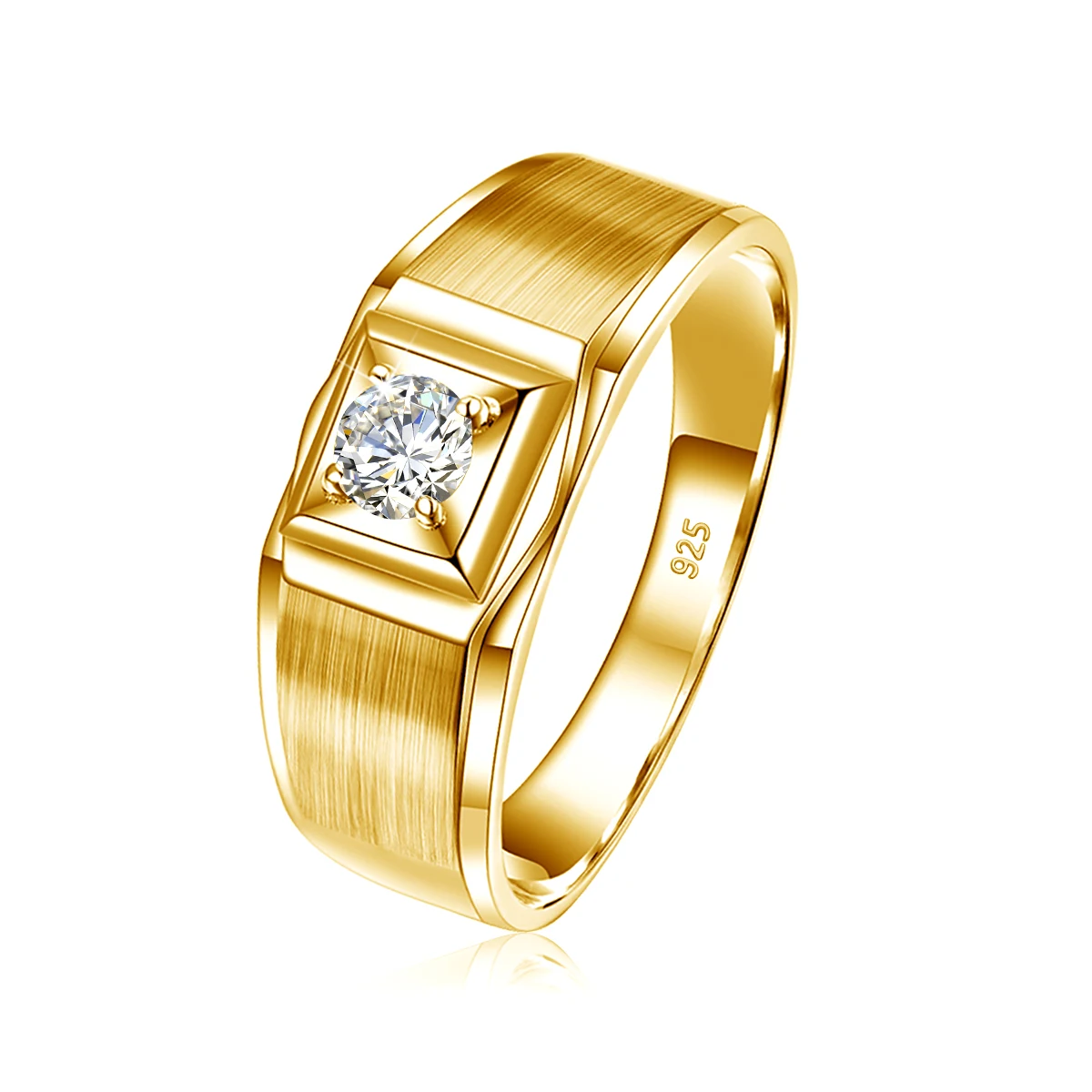Luxus Schwere Zertifiziert Moissanite Ringe Für Männer Echt 925 Silber Stein Hochzeit Männlichen Schmuck Hip Hop Mann Geschenke Dropship Lieferanten