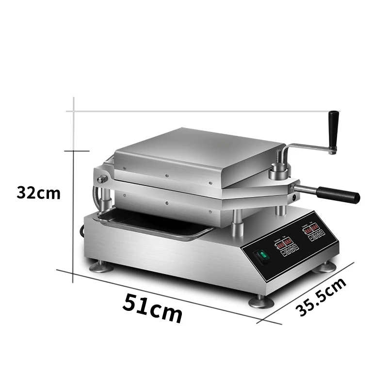 Electric Thin Cake Machine Pressing Pizza Seafood 220V/2800W Commercial Desktop Pancake Machine Pancake Fruit Machine QM-E90