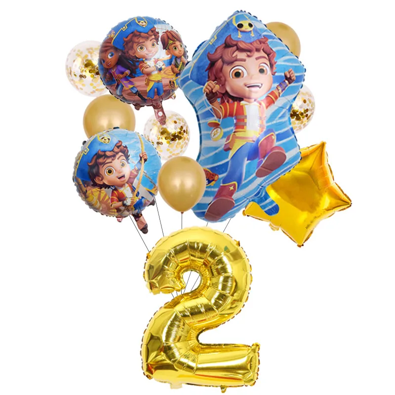 Santiago Balloon Boy gry przygodowe dekoracja urodzinowa pirat Baby Shower aktywność Decor prezent dla dzieci materiały konkursowe