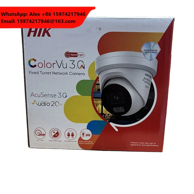 HIK Original DS-2CD2387G3-LIS2UY/S(L) 8 MP Smart Hybrid Light With ColorVu Fixed Turret Network Camera
