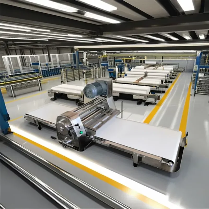 Automatic Reversible Pizza Croissant Dough Laminator Roller Stainless Steel Manual Desktop Dough Sheeter Press Machine