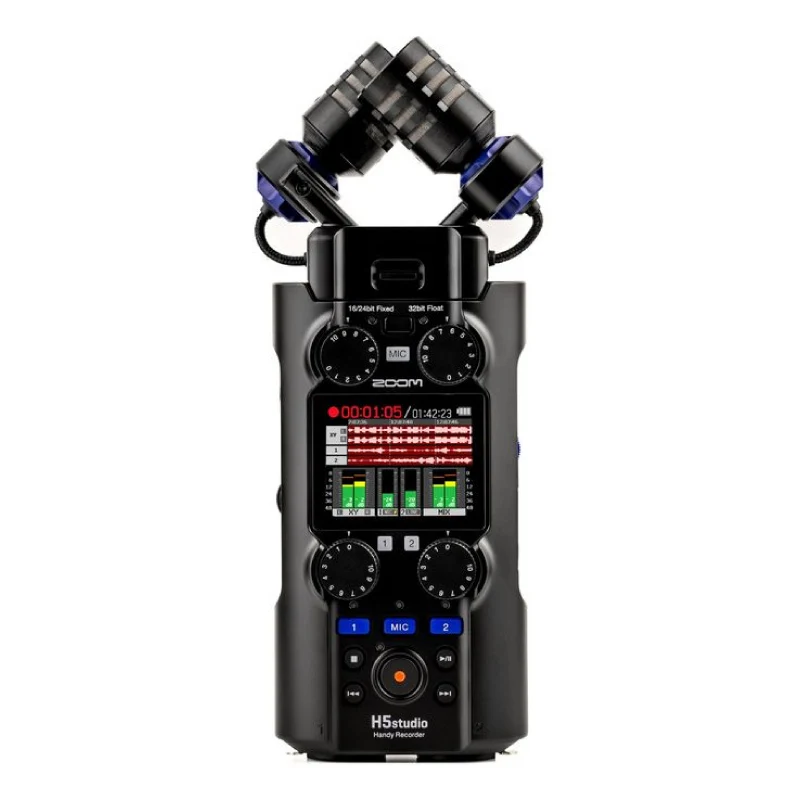 

ZOOM H5studio Handy Recorder with 32-Bit Float, Gain Knobs, 6-Track Recording, F-Series Preamps, USB Audio Interface