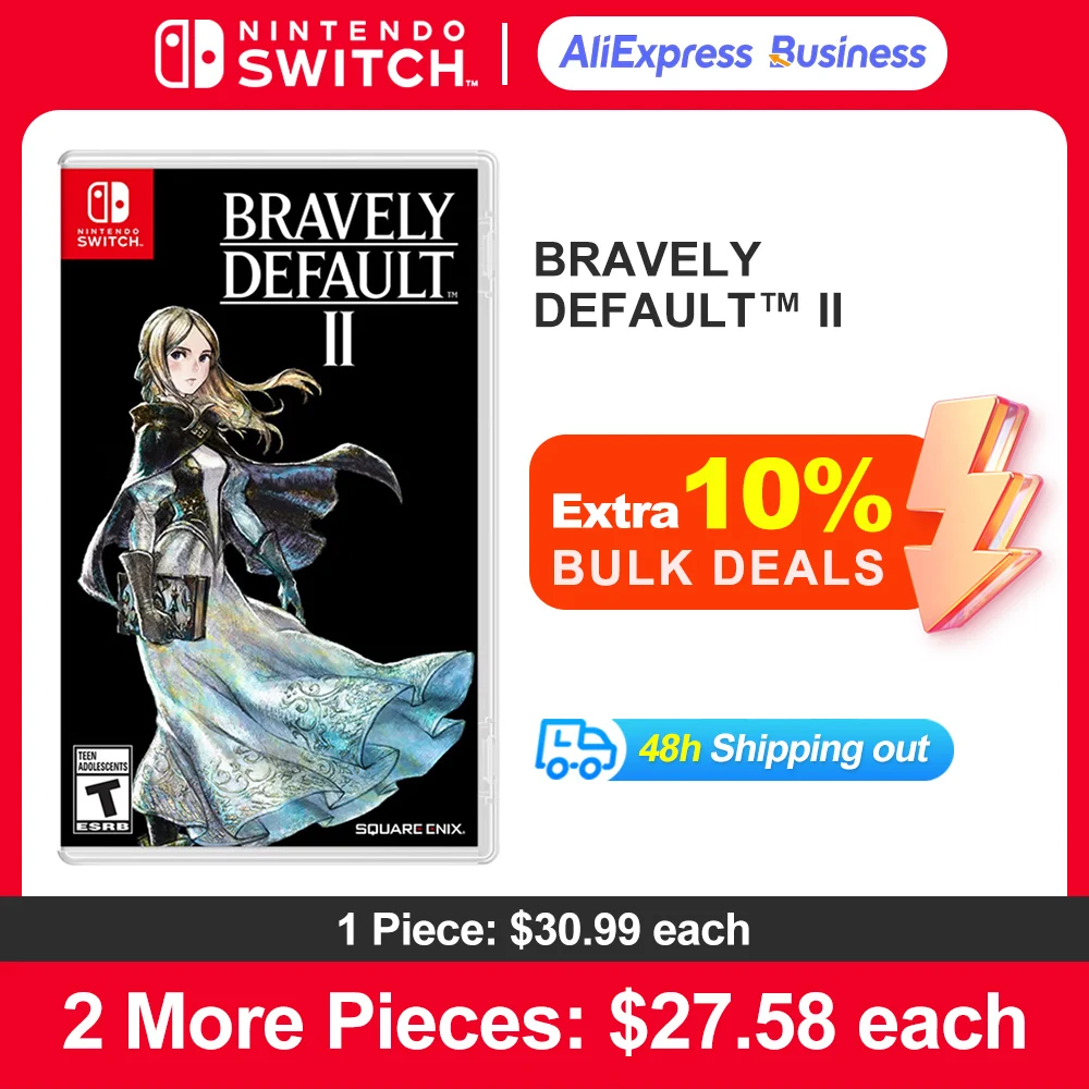 

BRAVELY DEFAULT 2 Nintendo Switch Game Deals 100% Official Original Physical Game Card for Switch OLED Lite Game Console