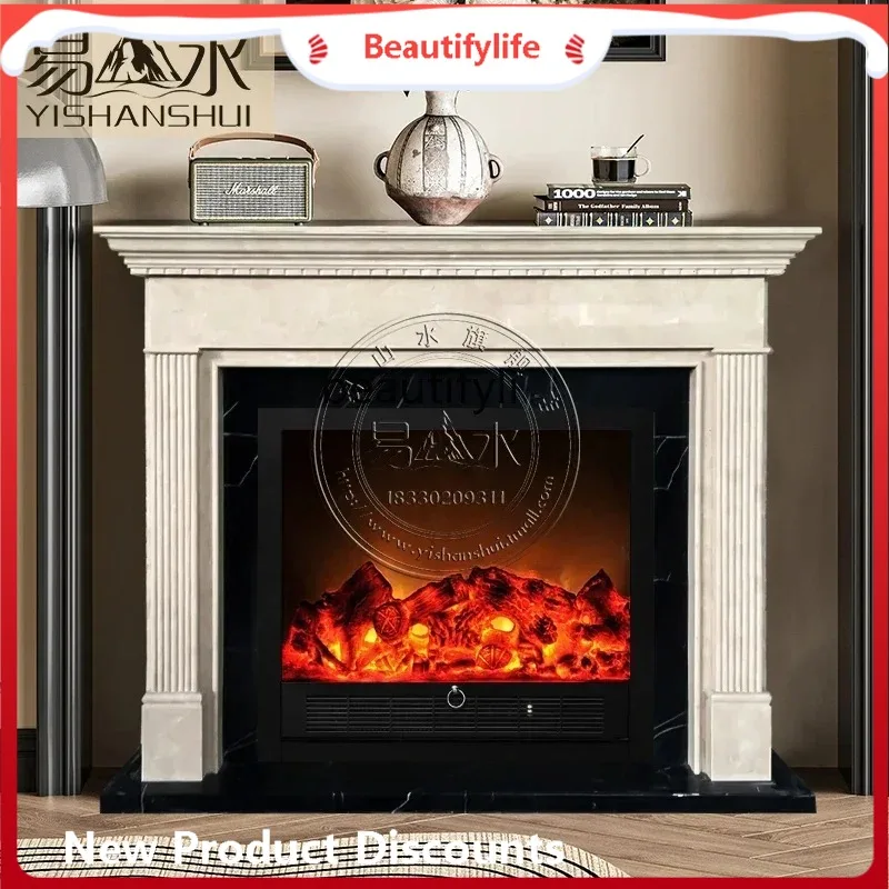 

B567 Мраморная каминная каминка во французском стиле, натуральный камень, отопление, украшение для гостиной, виллы, европейский заказ