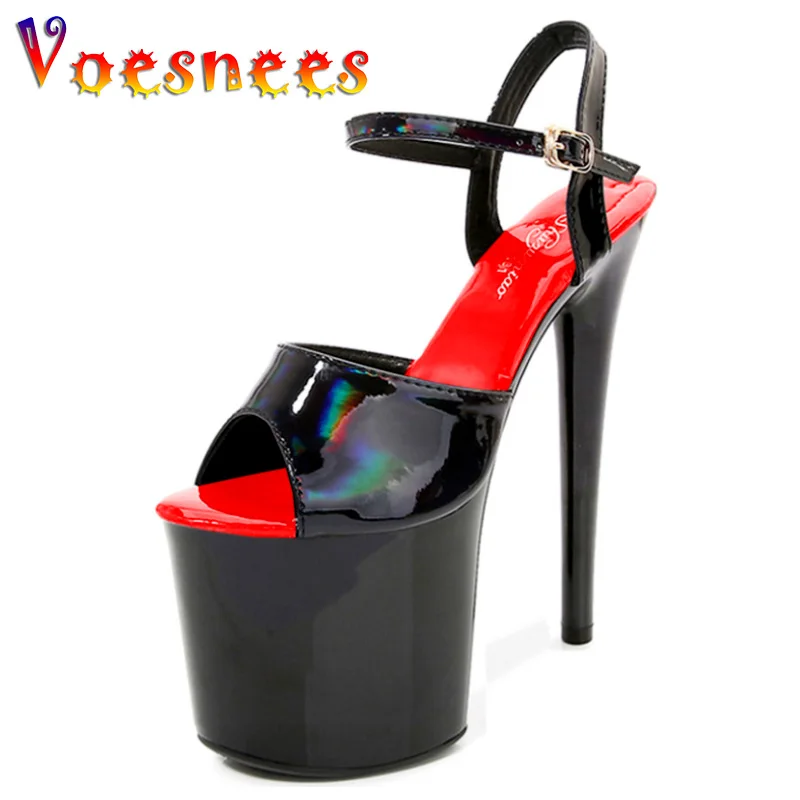 2023 New Stripper Heels Pole Dance Shoes Women Sandals Sexy Shoes Sandals Party Club 20 CM Platform High-heeled Leopard Stiletto