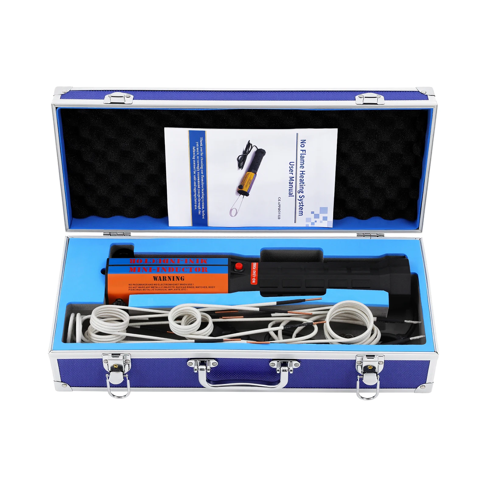 Kit Riscaldatore a Induzione Magnetica Portatile da 1000W, Rimuovi Bulloni e Dadi Arrugginiti Senza Fiamma, 10 Bobine di Riscaldamento, Macchina per R