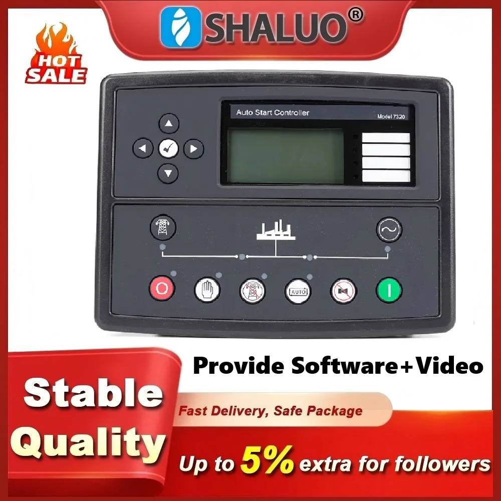 وحدة التحكم عن بعد الأوتوماتيكية الكهربائية ، شاشة LCD ، قطع غيار مولد الديزل ، مولد نسخة DSE7320 ، وحدة تحكم AMF ، DSE 7320 #1
