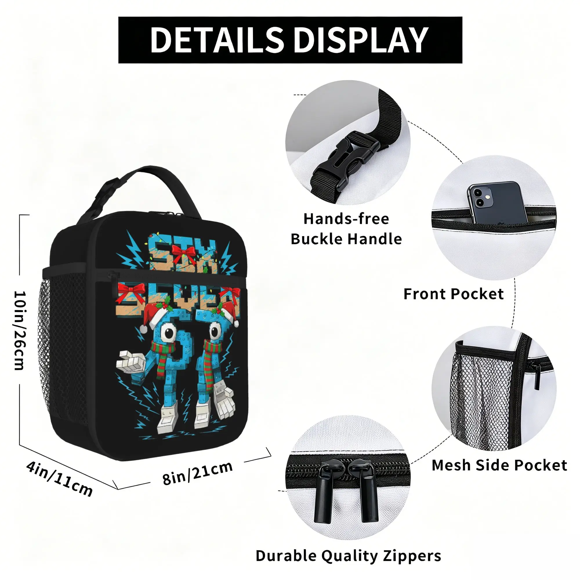 Funny Meme 67 Six Seven Thermal Insulated Lunch Bag for Travel  Portable Food Container Bags Thermal Cooler Lunch Boxes