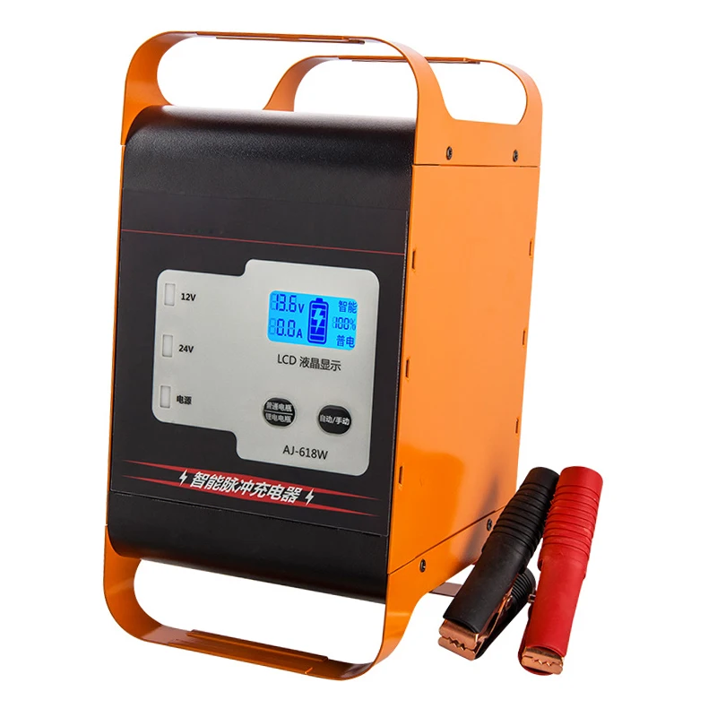 12V 24V Potente Batteria Per Auto Caricatore Intelligente Universale Piombo Al Litio 50A-30A Barca Auto Carrello Elevatore Cella di Stoccaggio Carica Veloce