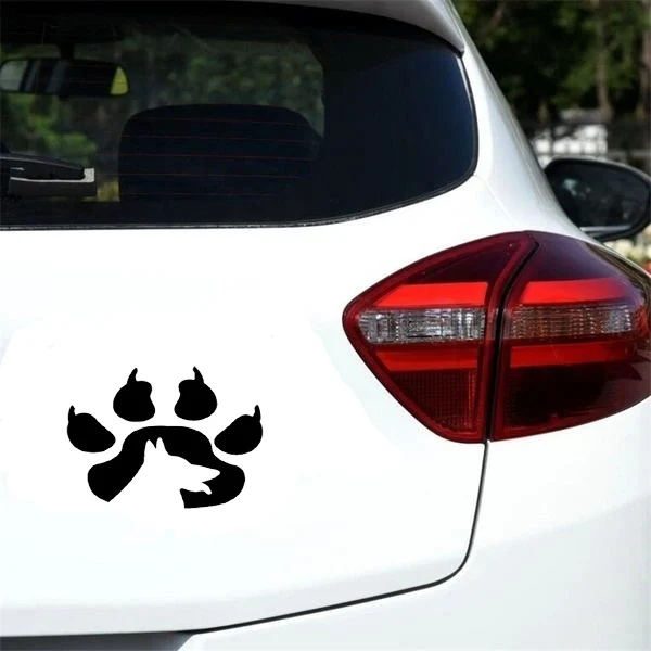 New Foreign Trade L dog footprints car sticker, Reflective Dog Paw Footprints car sticker dog paw prints reflective sticker