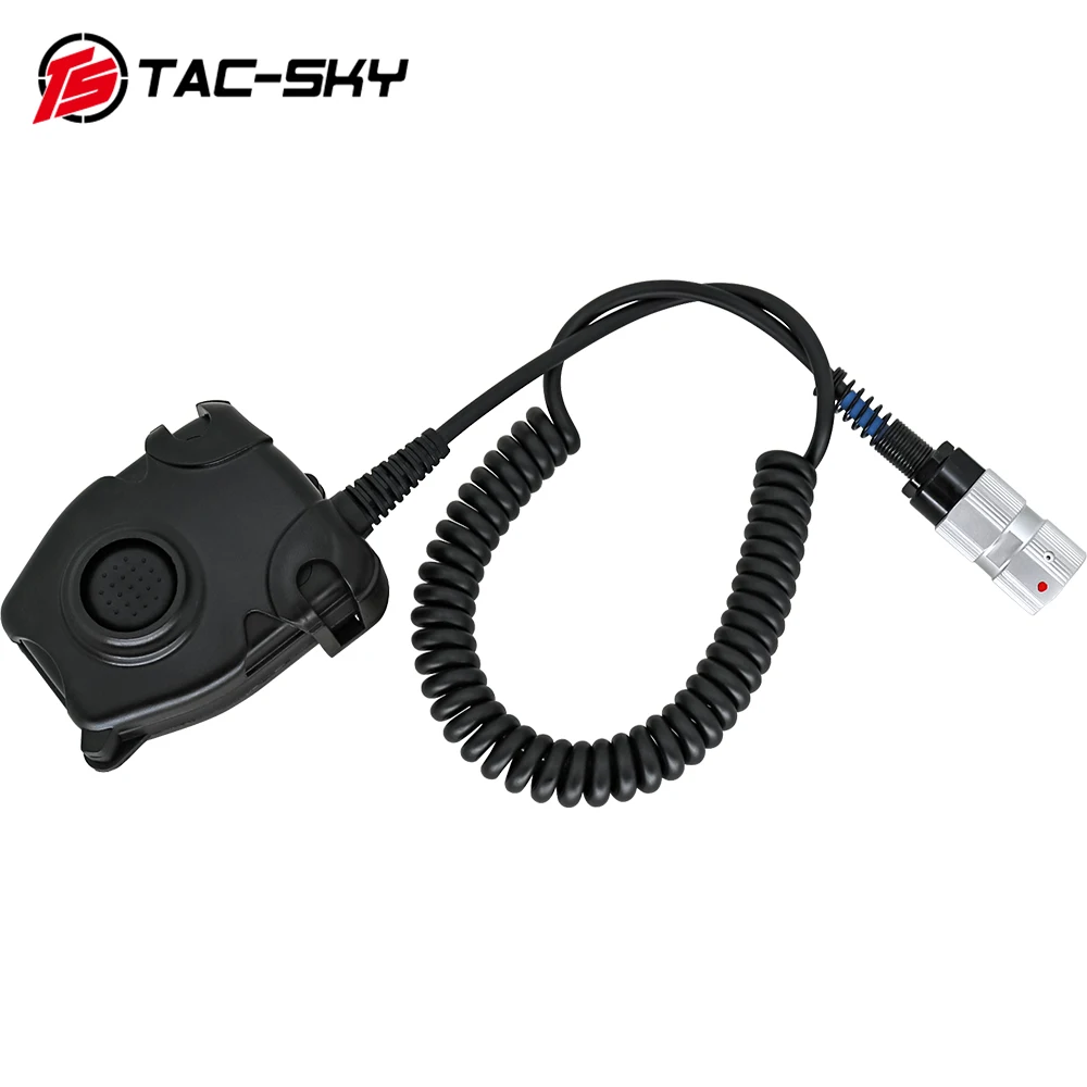 TAC-SKY Tactical PRC PTT Military Adapter Spring Wire 6-pin PELTORPTT For AN/PRC 148 152 Dummy Case Walkie-Talkie Model