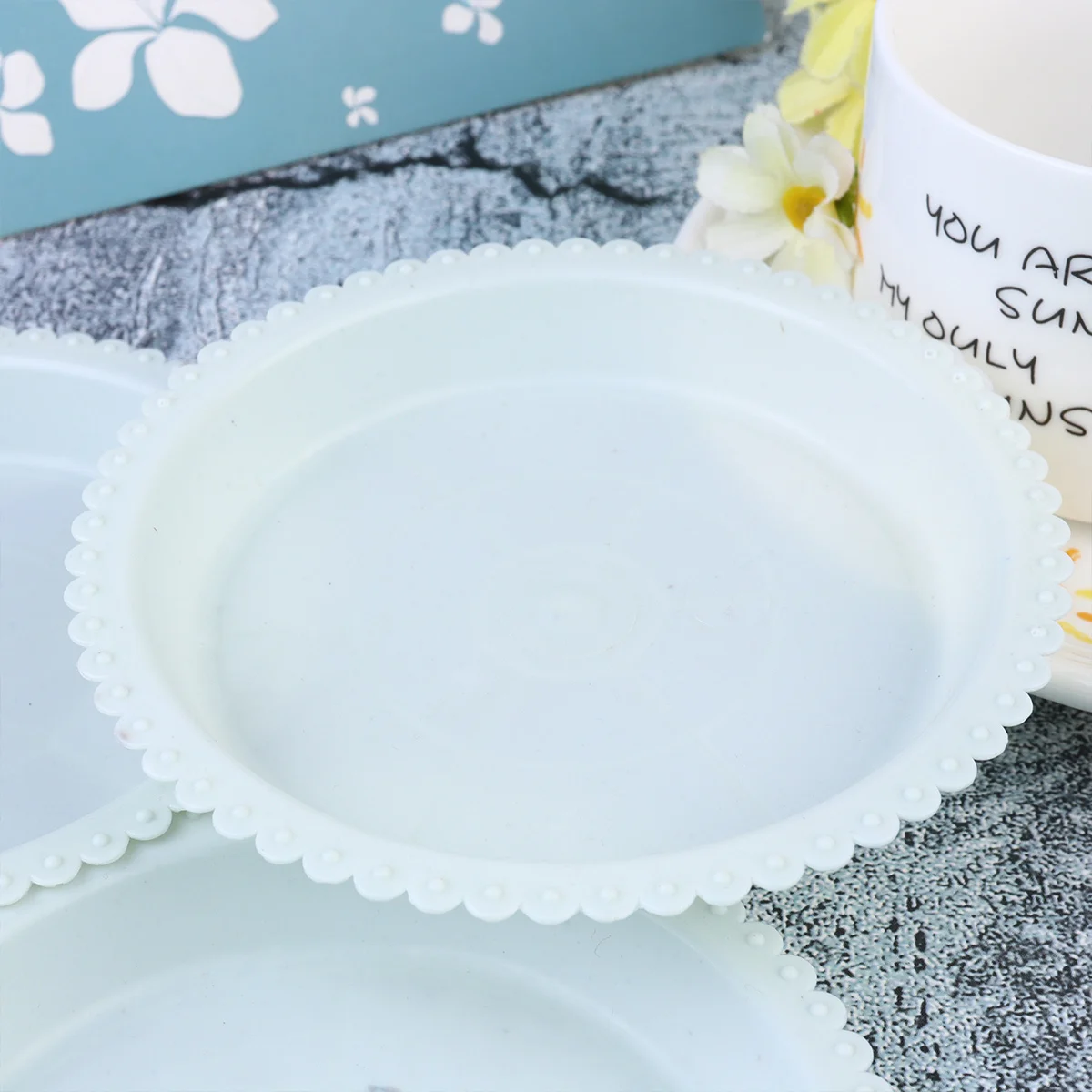 

20Pcs Round Flowerpot Tray Strong Thickened Plastic Saucer for Flowerpots Bonsai Trees Indoor Outdoor Garden Decorative Plant